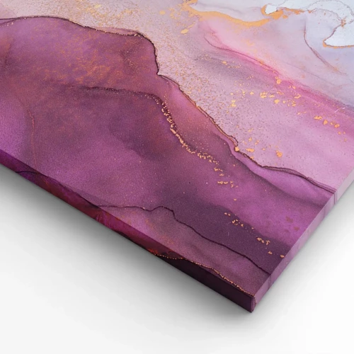 Quadro su tela - Stampe su Tela - Onde di lilla e viola - 140x50 cm