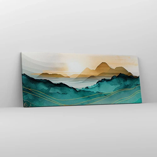 Quadro su tela - Stampe su Tela - Paesaggio ai confini dell'astrazione - 100x40 cm