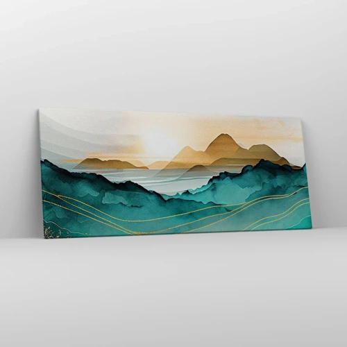 Quadro su tela - Stampe su Tela - Paesaggio ai confini dell'astrazione - 120x50 cm