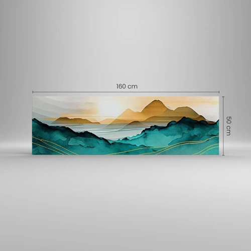 Quadro su tela - Stampe su Tela - Paesaggio ai confini dell'astrazione - 160x50 cm
