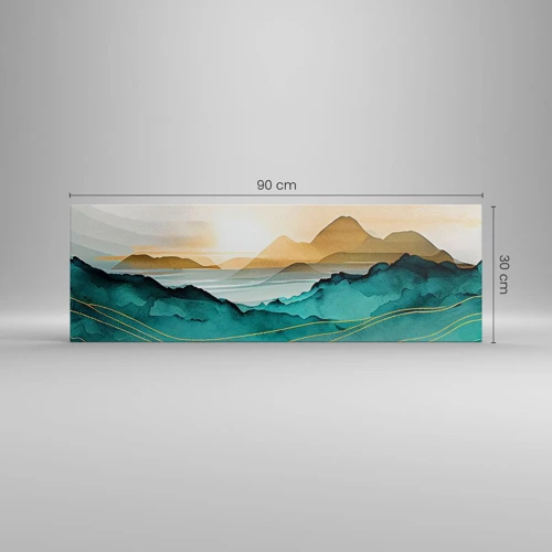 Quadro su tela - Stampe su Tela - Paesaggio ai confini dell'astrazione - 90x30 cm