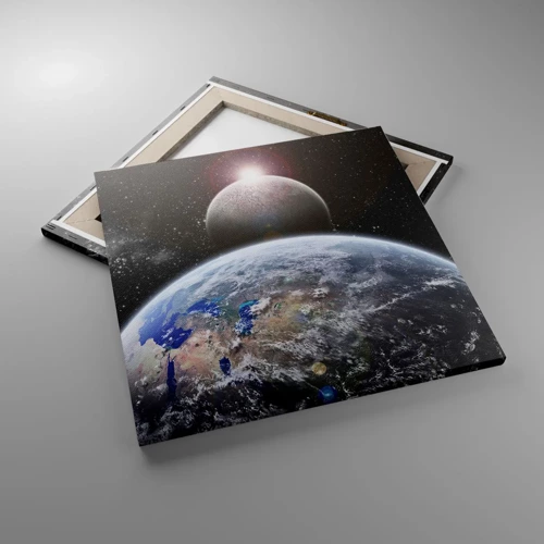Quadro su tela - Stampe su Tela - Paesaggio cosmico: sorgere del sole - 50x50 cm