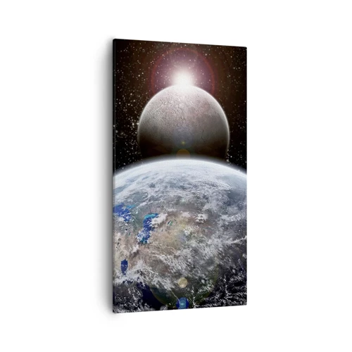 Quadro su tela - Stampe su Tela - Paesaggio cosmico: sorgere del sole - 55x100 cm