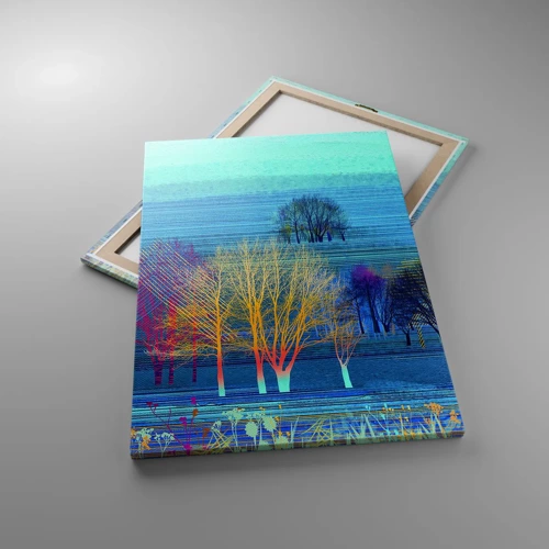 Quadro su tela - Stampe su Tela - Paesaggio pettinato - 70x100 cm