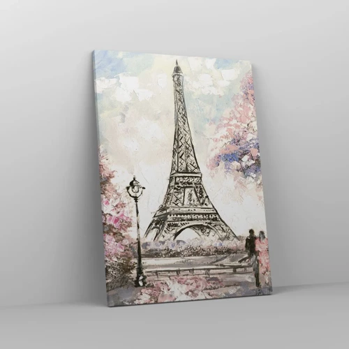 Quadro su tela - Stampe su Tela - Passeggiata a Parigi in aprile - 50x70 cm