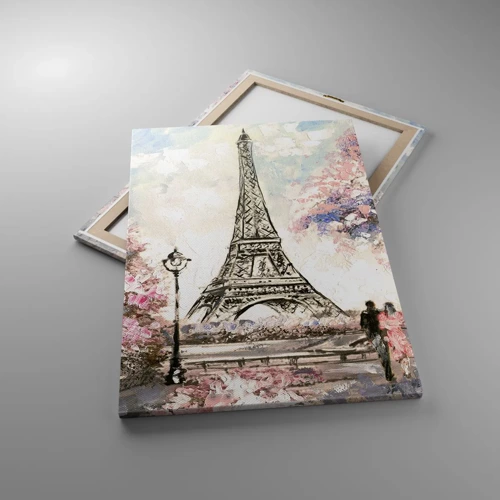 Quadro su tela - Stampe su Tela - Passeggiata a Parigi in aprile - 70x100 cm