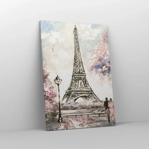 Quadro su tela - Stampe su Tela - Passeggiata a Parigi in aprile - 70x100 cm