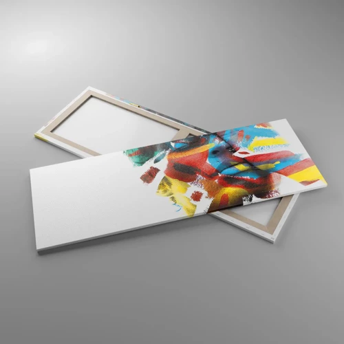 Quadro su tela - Stampe su Tela - Personalità colorata - 140x50 cm