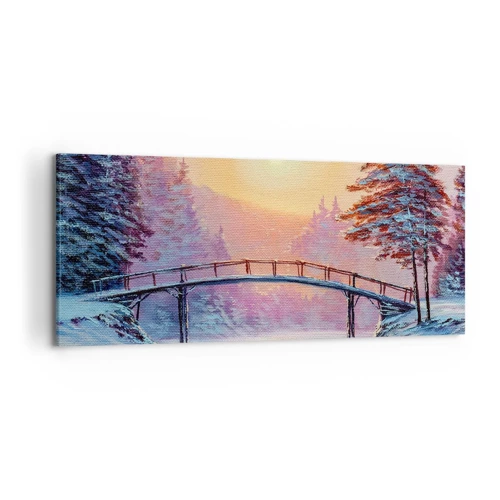 Quadro su tela - Stampe su Tela - Quattro stagioni: inverno - 120x50 cm