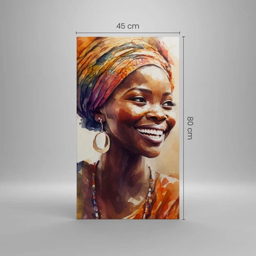 Quadro su tela - Stampe su Tela - Regina africana - 45x80 cm