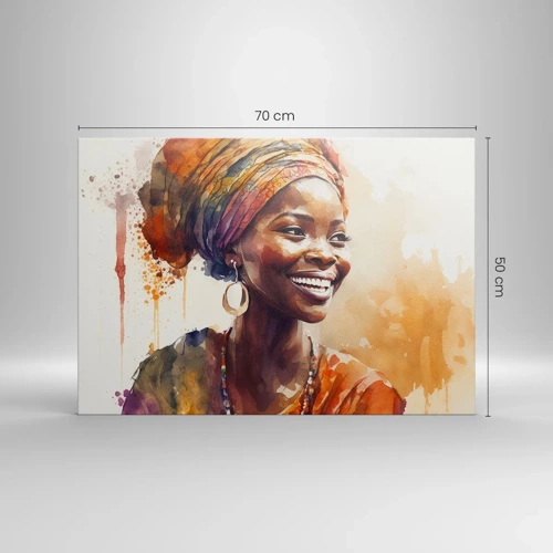 Quadro su tela - Stampe su Tela - Regina africana - 70x50 cm