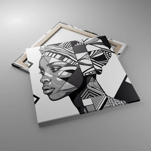 Quadro su tela - Stampe su Tela - Ritratto etnico - 70x70 cm