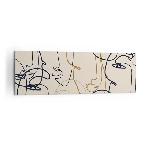 Quadro su tela - Stampe su Tela - Ritratto multiplo - 160x50 cm