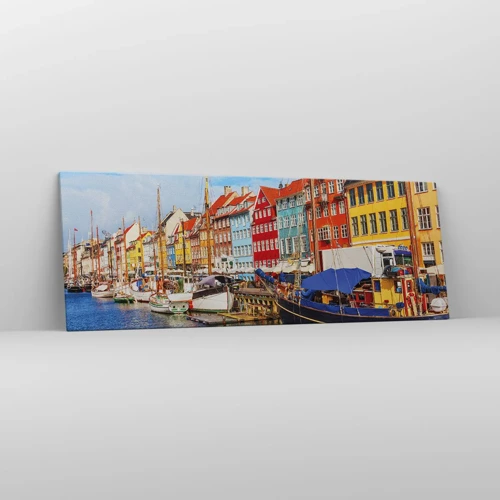 Quadro su tela - Stampe su Tela - Riva gioiosa - 140x50 cm