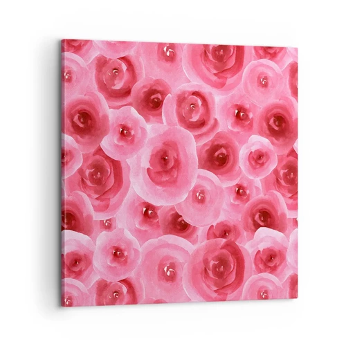 Quadro su tela - Stampe su Tela - Rose in alto e in basso - 60x60 cm