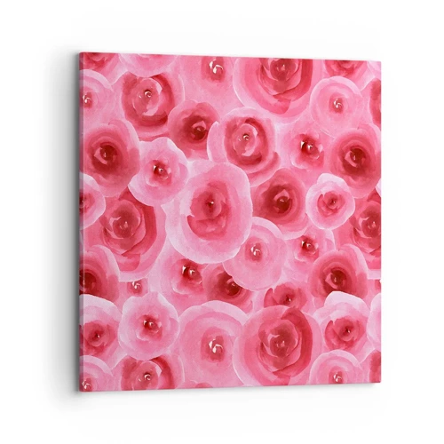 Quadro su tela - Stampe su Tela - Rose in alto e in basso - 70x70 cm