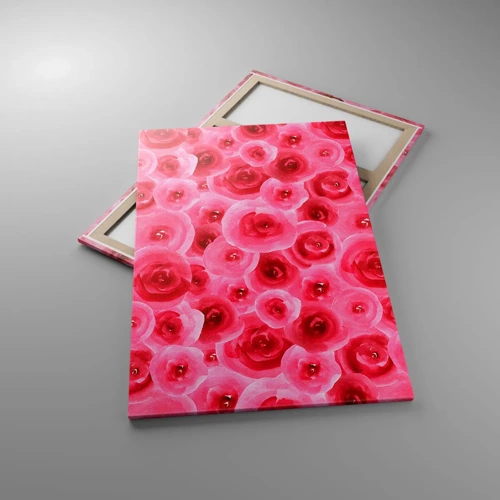 Quadro su tela - Stampe su Tela - Rose in alto e in basso - 80x120 cm