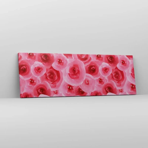 Quadro su tela - Stampe su Tela - Rose in alto e in basso - 90x30 cm