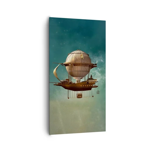 Quadro su tela - Stampe su Tela - Saluti da Jules Verne - 65x120 cm