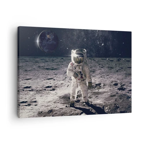 Quadro su tela - Stampe su Tela - Saluti dalla luna - 70x50 cm