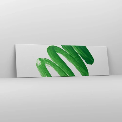 Quadro su tela - Stampe su Tela - Scherzo verde - 160x50 cm