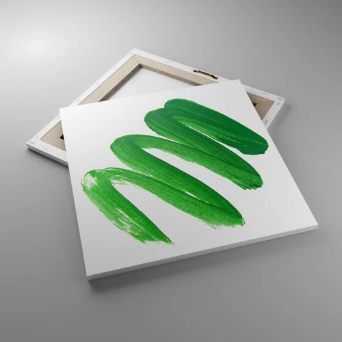 Quadro su tela - Stampe su Tela - Scherzo verde - 50x50 cm