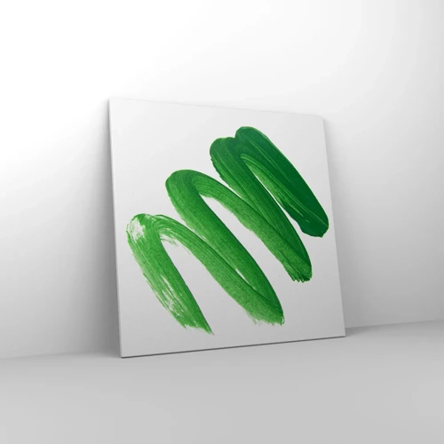 Quadro su tela - Stampe su Tela - Scherzo verde - 70x70 cm