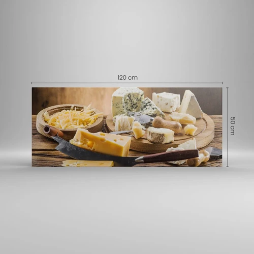 Quadro su tela - Stampe su Tela - Sorridi al formaggio - 120x50 cm