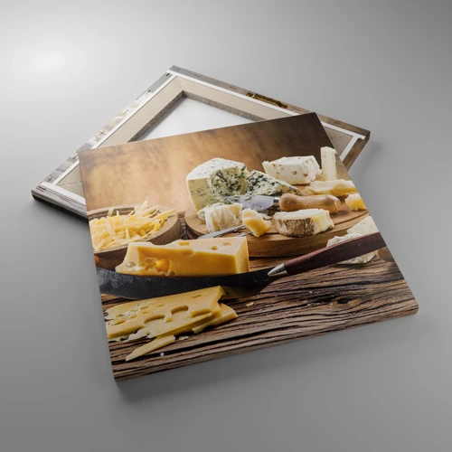 Quadro su tela - Stampe su Tela - Sorridi al formaggio - 40x40 cm