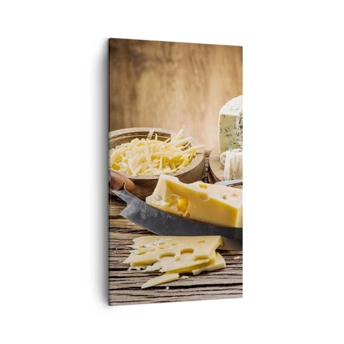 Quadro su tela - Stampe su Tela - Sorridi al formaggio - 45x80 cm