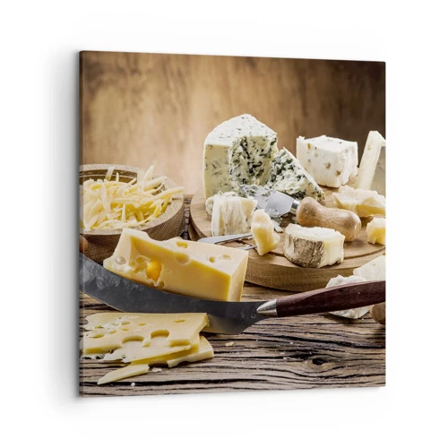 Quadro su tela - Stampe su Tela - Sorridi al formaggio - 50x50 cm
