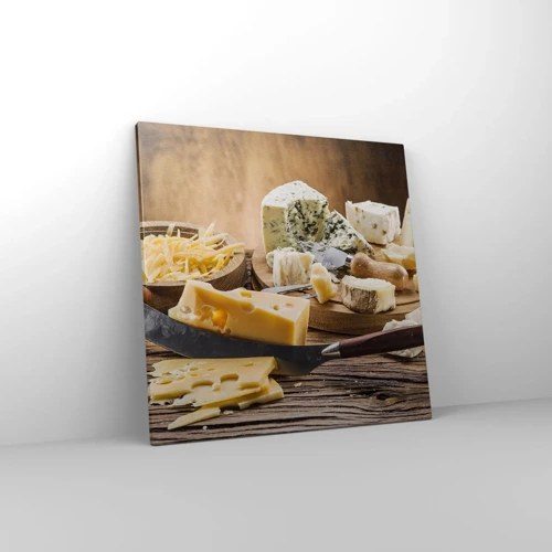 Quadro su tela - Stampe su Tela - Sorridi al formaggio - 50x50 cm