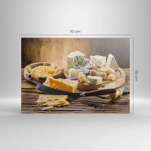 Quadro su tela - Stampe su Tela - Sorridi al formaggio - 70x50 cm