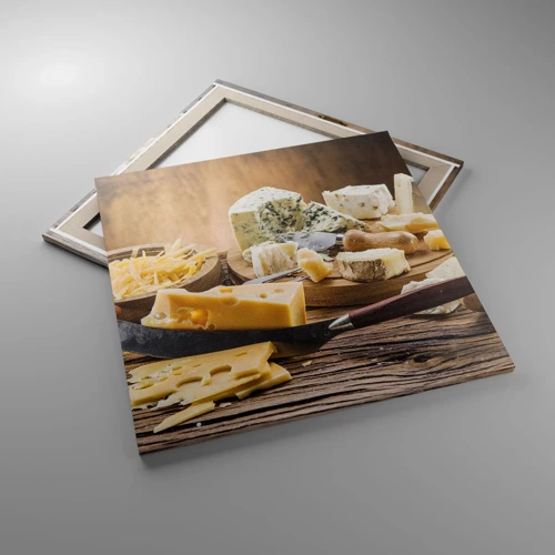 Quadro su tela - Stampe su Tela - Sorridi al formaggio - 70x70 cm