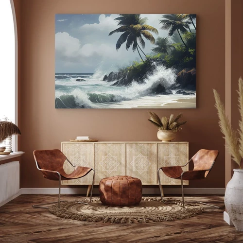 Quadro su tela - Stampe su Tela - Sulla riva tropicale - 100x70 cm