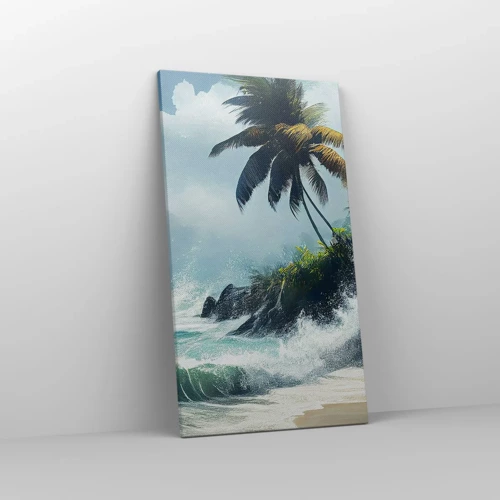 Quadro su tela - Stampe su Tela - Sulla riva tropicale - 45x80 cm