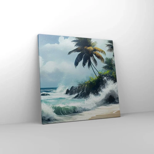 Quadro su tela - Stampe su Tela - Sulla riva tropicale - 50x50 cm