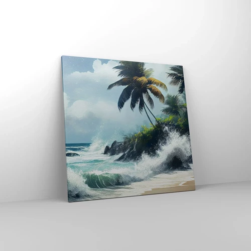 Quadro su tela - Stampe su Tela - Sulla riva tropicale - 70x70 cm