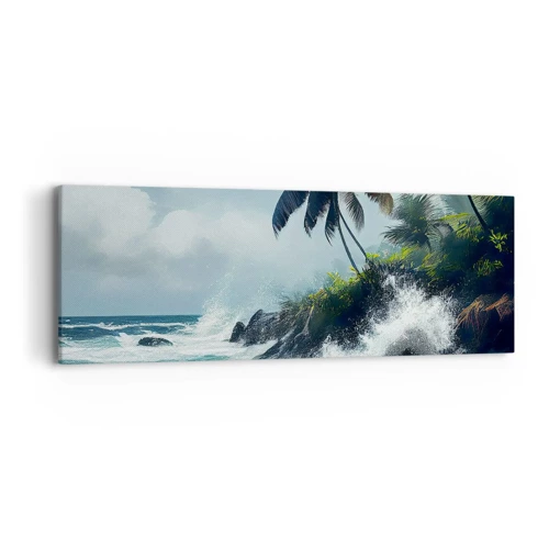 Quadro su tela - Stampe su Tela - Sulla riva tropicale - 90x30 cm