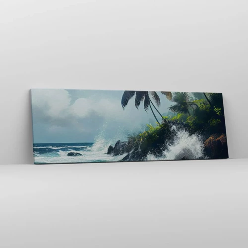 Quadro su tela - Stampe su Tela - Sulla riva tropicale - 90x30 cm