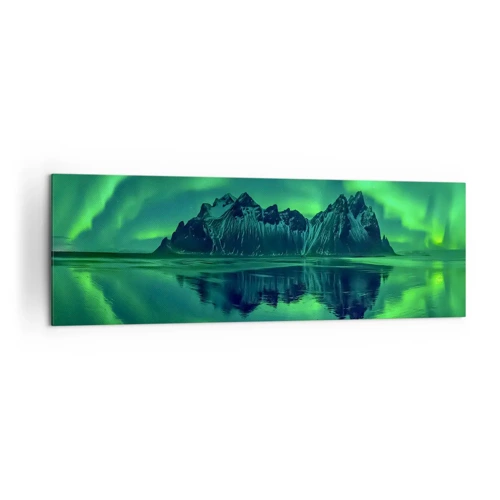 Quadro su tela - Stampe su Tela - Tra le braccia dell'aurora boreale - 160x50 cm