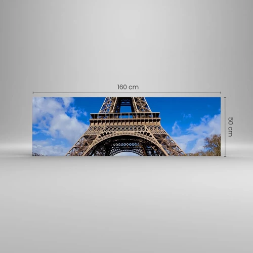 Quadro su tela - Stampe su Tela - Tutta Parigi ai suoi piedi - 160x50 cm