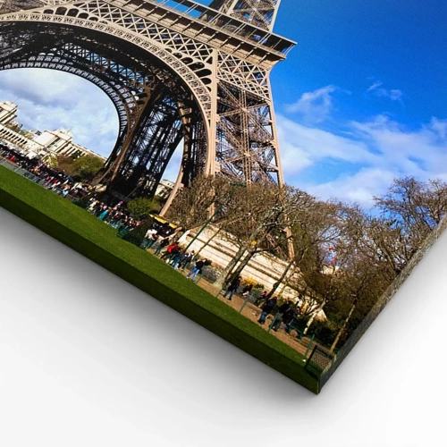 Quadro su tela - Stampe su Tela - Tutta Parigi ai suoi piedi - 160x50 cm