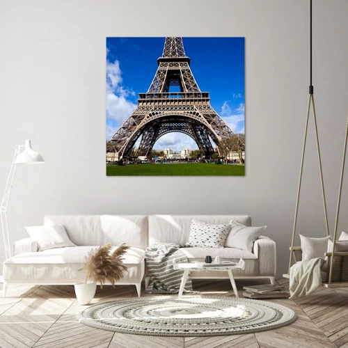 Quadro su tela - Stampe su Tela - Tutta Parigi ai suoi piedi - 40x40 cm