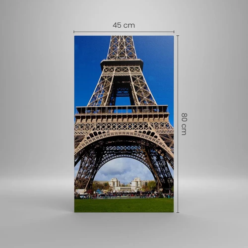 Quadro su tela - Stampe su Tela - Tutta Parigi ai suoi piedi - 45x80 cm