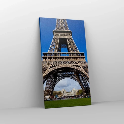 Quadro su tela - Stampe su Tela - Tutta Parigi ai suoi piedi - 45x80 cm