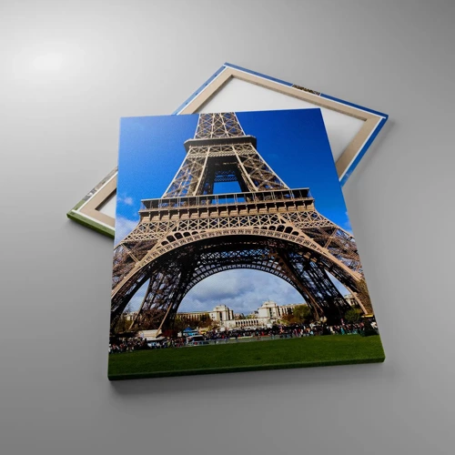 Quadro su tela - Stampe su Tela - Tutta Parigi ai suoi piedi - 70x100 cm