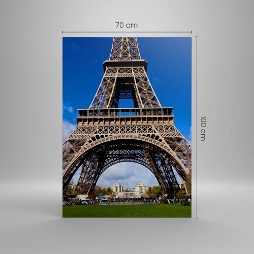 Quadro su tela - Stampe su Tela - Tutta Parigi ai suoi piedi - 70x100 cm