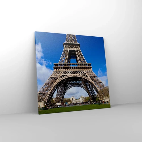 Quadro su tela - Stampe su Tela - Tutta Parigi ai suoi piedi - 70x70 cm