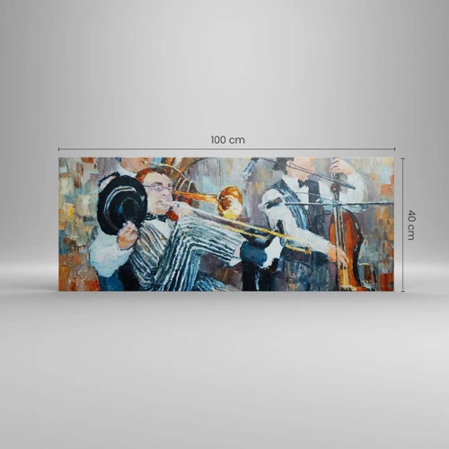 Quadro su tela - Stampe su Tela - Tutto il jazz - 100x40 cm